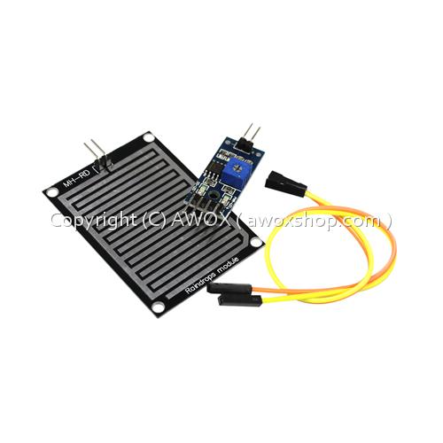 3.3v-5.0v rain drop detection module weather humidity starter kit