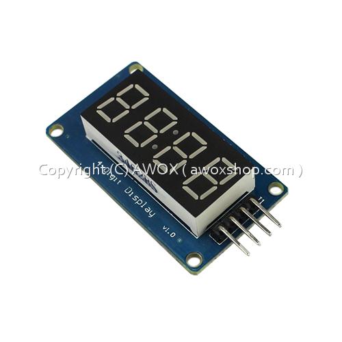 4bit digital tube led display module with clock display TM16371