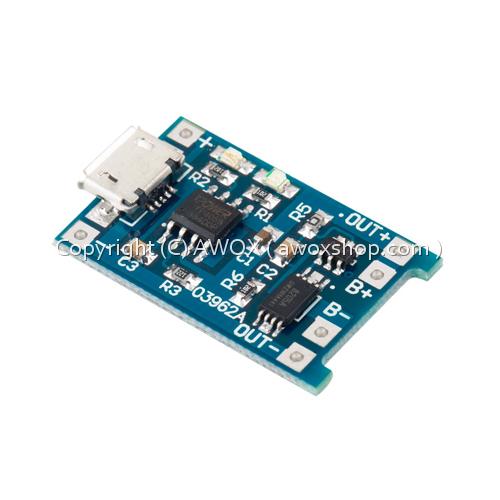 5.0 micro usb 1A 18650 lethium battery smart charger protection charger module1