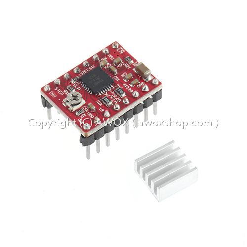 A4988 stepper driver module with heat sink
