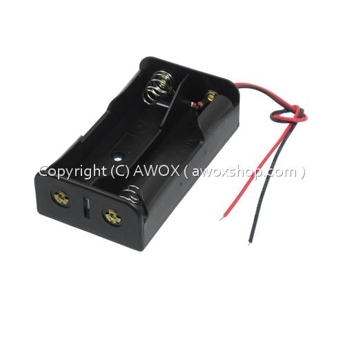 AA 2 battery storage case