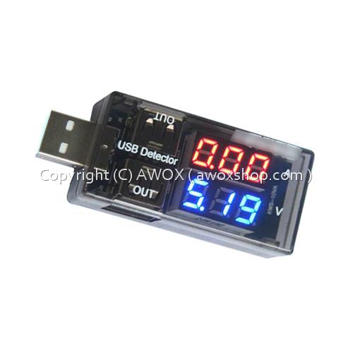 Double Row Shows USB Current Voltage Tester USB Voltage Ammeter USB Detector Dual USB Current Voltage Charger