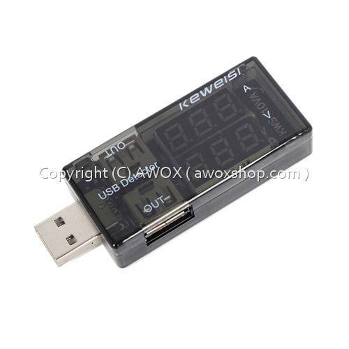 Double Row Shows USB Current Voltage Tester USB Voltage Ammeter USB Detector Dual USB Current Voltage Charger1