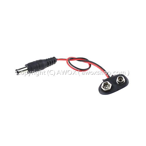 battery 9v snap power cable DC main line adapter