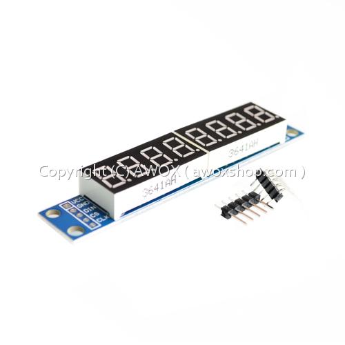max 7219 CWG 8 digit digital tube display control module red 3 IO