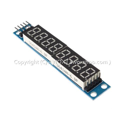 max 7219 CWG 8 digit digital tube display control module red 3 IO1