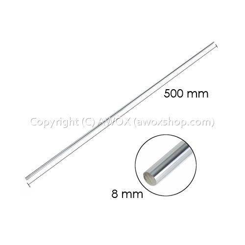 3D printer accessories Stainless steel optical axis Light rod 8MM cylindrical linear axis 500mm