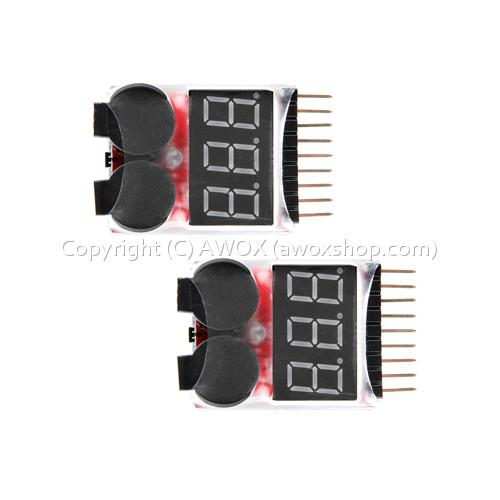 1 8S Lipo Li ion Fe Battery Voltage 2IN1 Tester 1