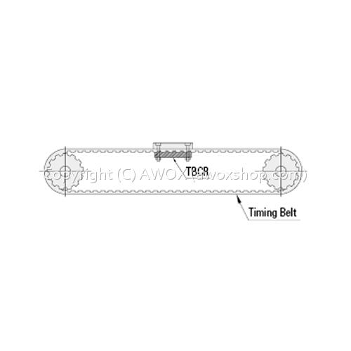 3D Printer Timing Belt Mounting Connector Loop Plate 2