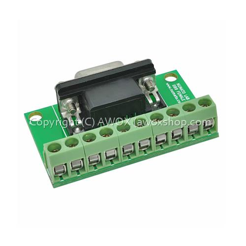 DB9 RS232 Serial to Terminal male Adapter Connector 1