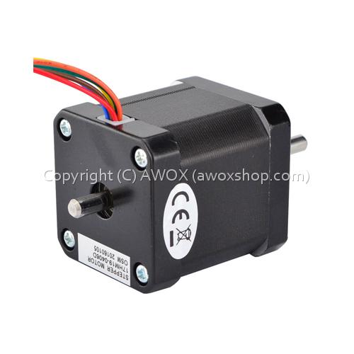 NEMA17 JK42HS48-1684B stepper motor dual shaft 1