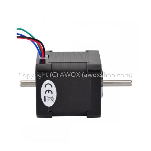 NEMA17 JK42HS48-1684B stepper motor dual shaft