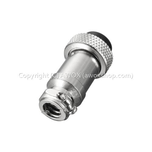 GX16 4 position circular terminal connector male 1