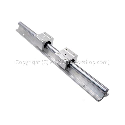SBR linear rods 16mm 500mm 1 set (including 2pcs rail and 4pcs slider)